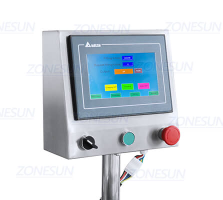 Control Panel of Small Bottle Filling Capping Shrink Sleeve Labeling Machine