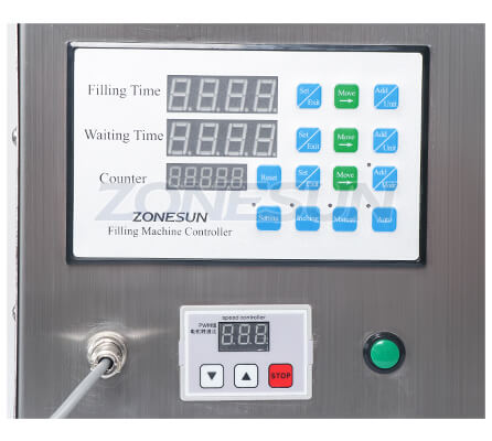 Control Panel of Magnetic Pump Filling Machine For Ink