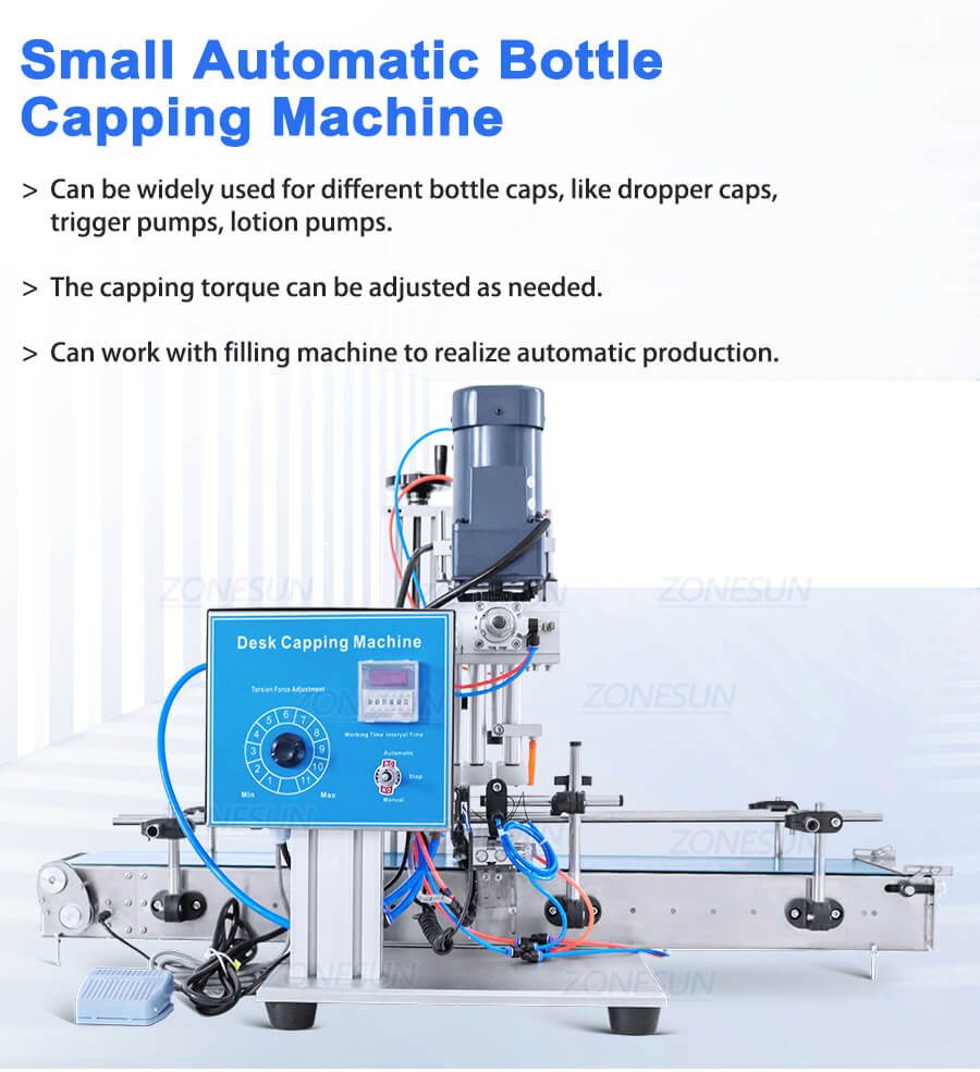 Small Bottle Cap Tightening Machine