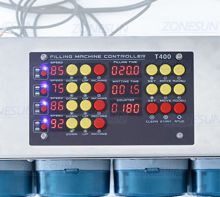 Control Panel of Small Bottle Peristaltic Pump Filling Machine