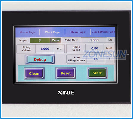 Control Panel of Small Glass Vial Filling Machine