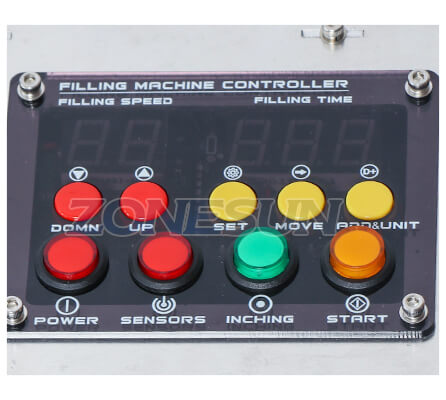 Operation Panel of Small Peristaltic Pump Liquid Filling Machine