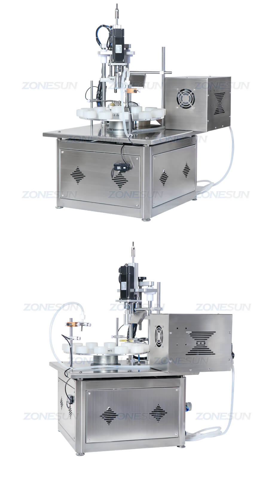 Máquina de capeamento de enchimento de garrafas pequenas