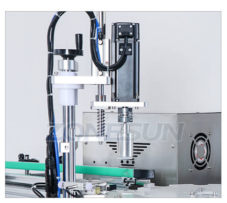 Capping Head of Small Bottle Filling Capping Machine With Conveyor