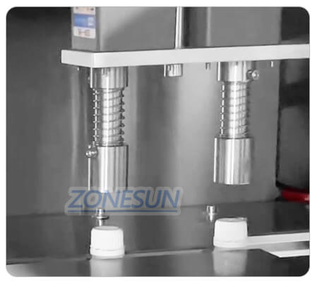 capping head of spout pouch liquid filling capping machine