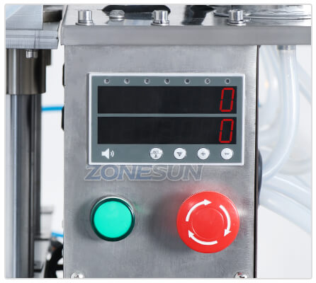 Operation Panel of ZS-VTZL500 Vacuum Liquid Filling Machine