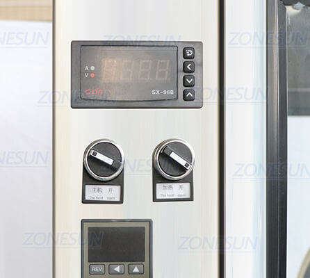 Painel de controle da máquina de encolhimento de calor da cápsula de vinho