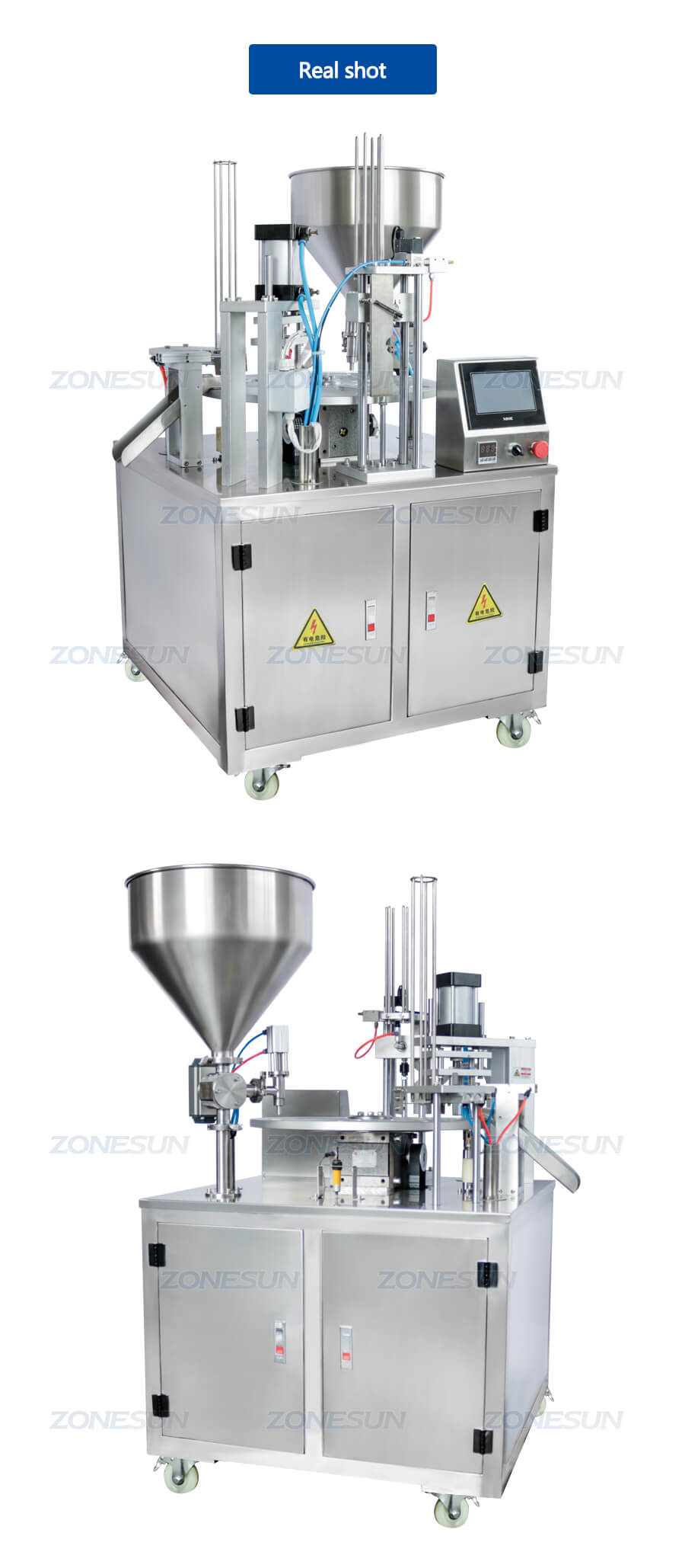 Máquina de vedação de preenchimento de copo de iogurte ZS-FS100