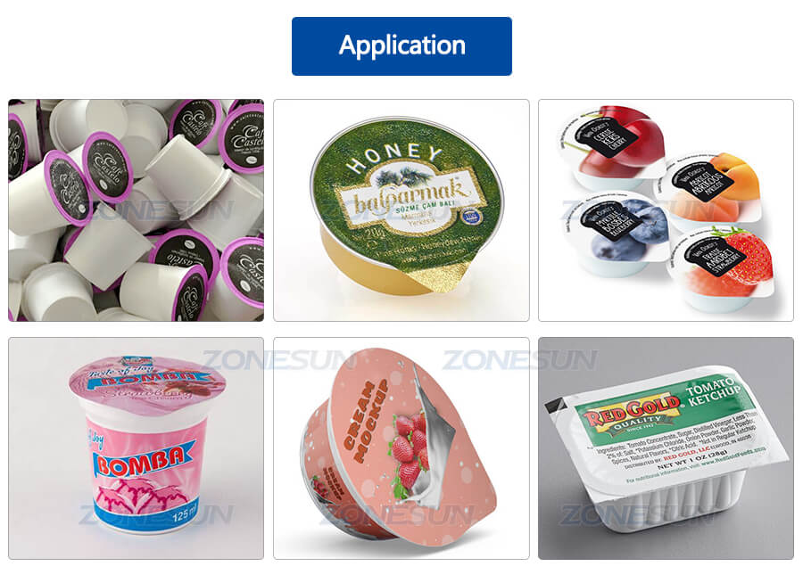 Application of ZS-FS100 Yogurt Cup Filling Sealing Machine