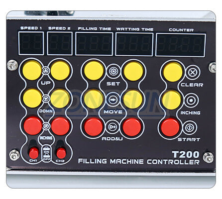 Painel de operação da máquina de enchimento de pequena escala ZS-DPYT200