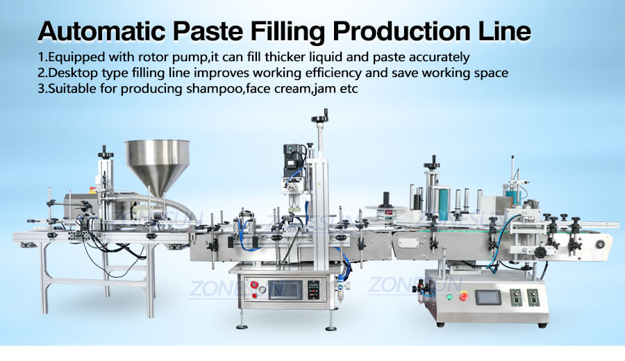 ZS-FAL180D2 Desktop Paste Filling Line