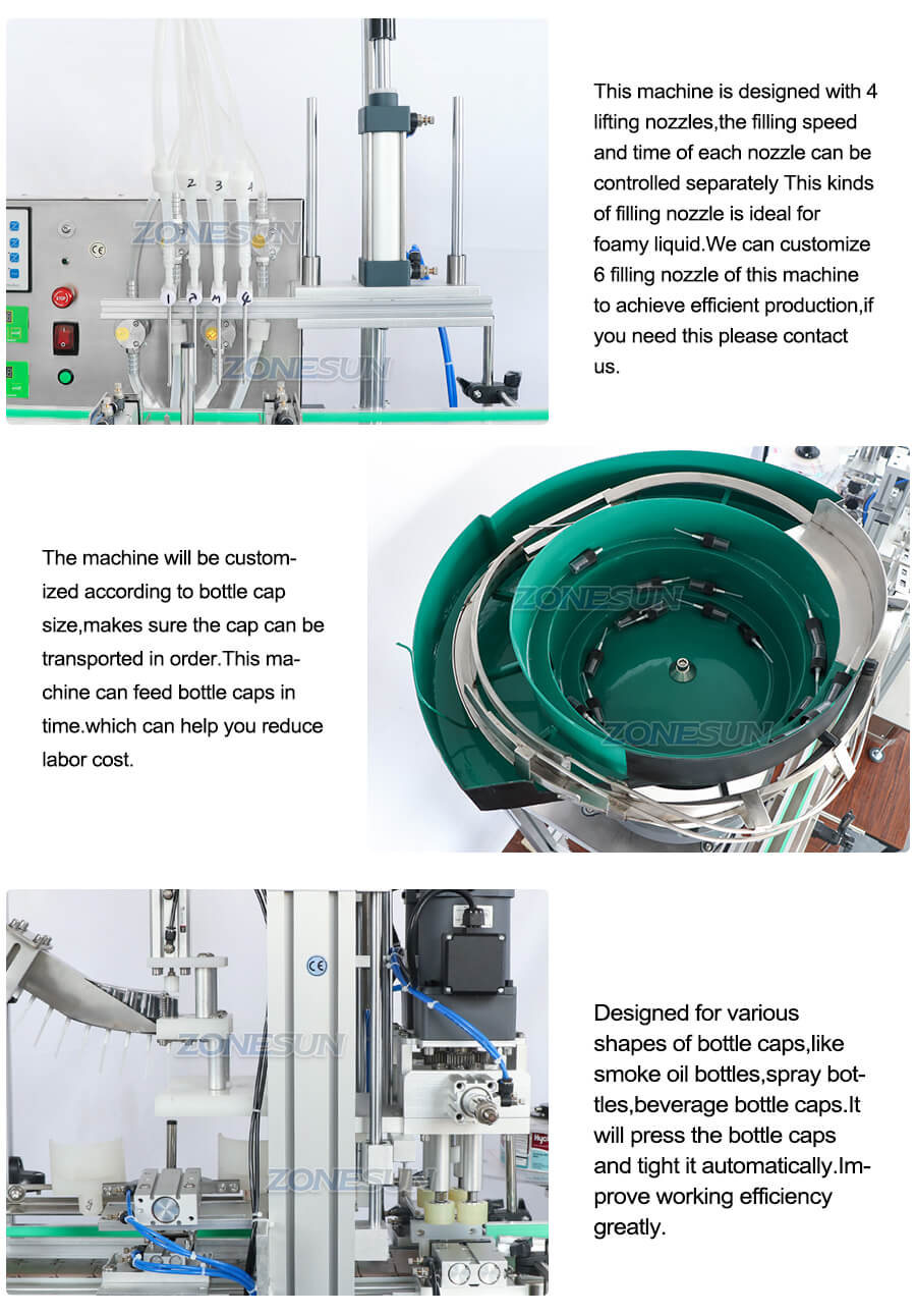 Details of ZS-FAL180D3 Small Bottle Filling Line