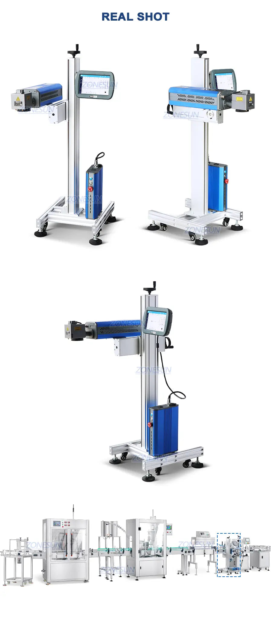 Lasercode -Druckmaschine