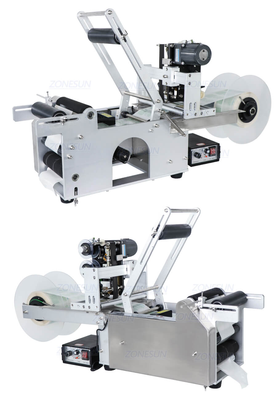 Real Shot of ZS-TB50DT Transparent Sticker Labeling Machine