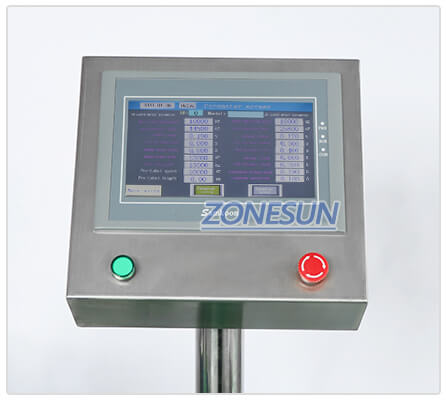 Painel de operação da máquina de rotulagem automática de garrafa ZS-TB822D