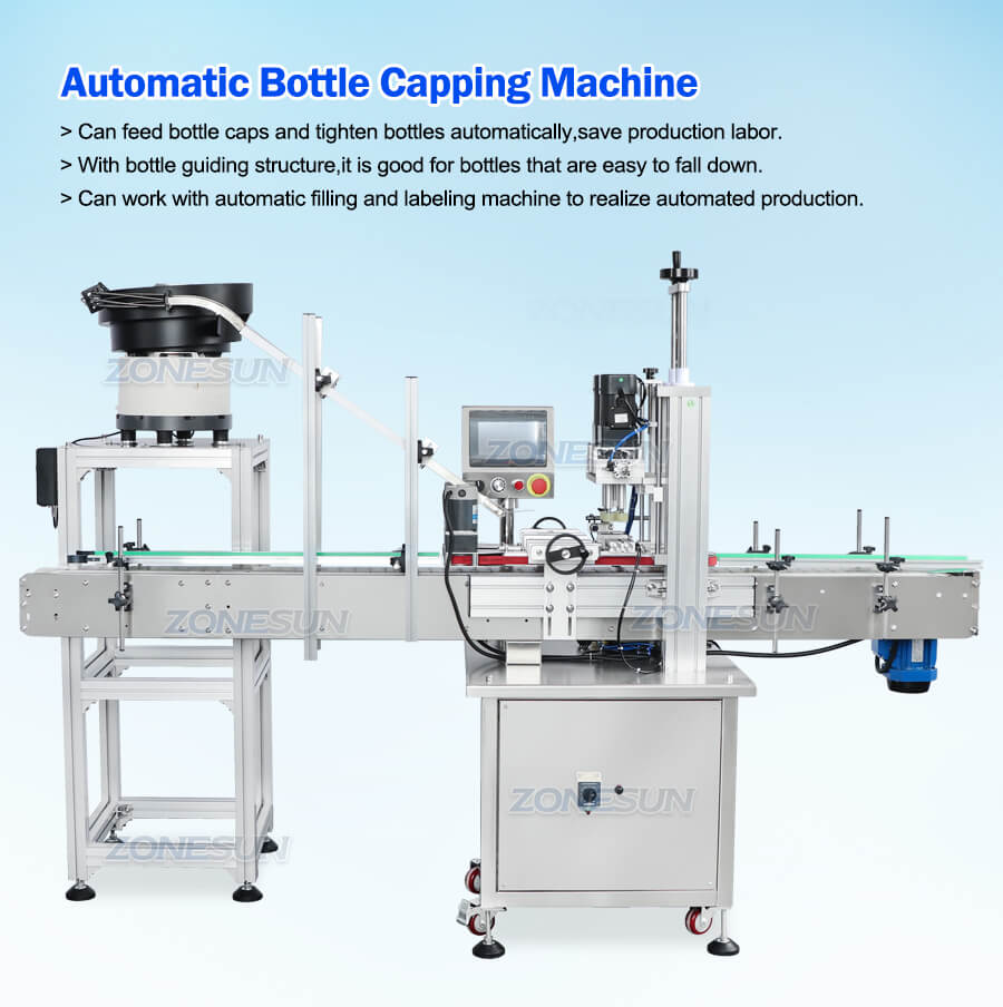 ZS-XG16 Automatic Bottle Capping Machine With Cap Feeder