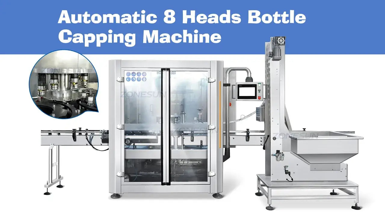 rotary capping machine for plastic bottles