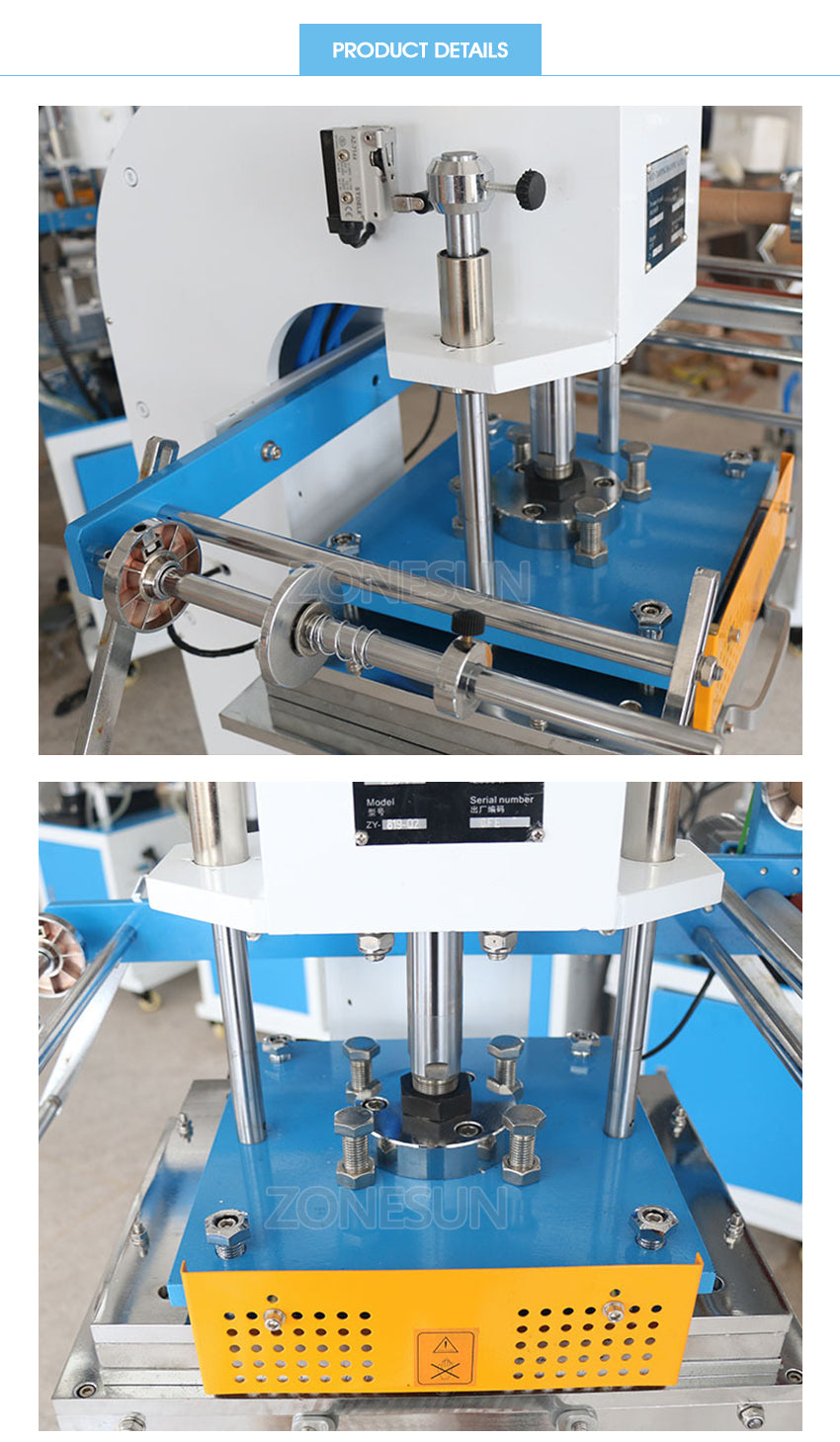 Machine details of Hot foil stamping machine