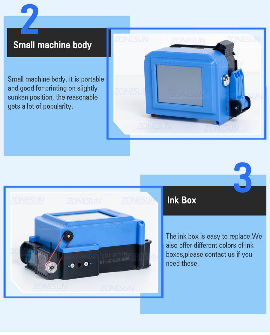 Petite machine d'impression à jet d'encre pour bouteilles