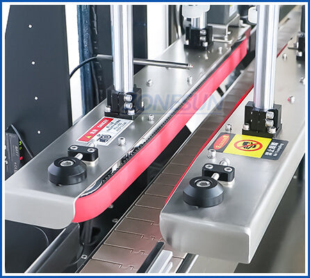 cap guiding structure of servo motor capping machine