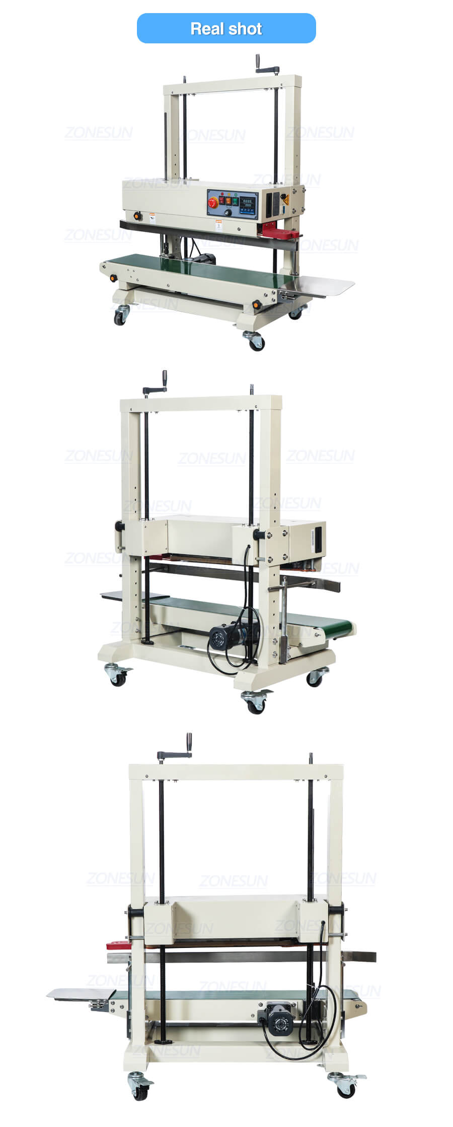 Real shot of ZS-FR1100 Bag Sealing Machine