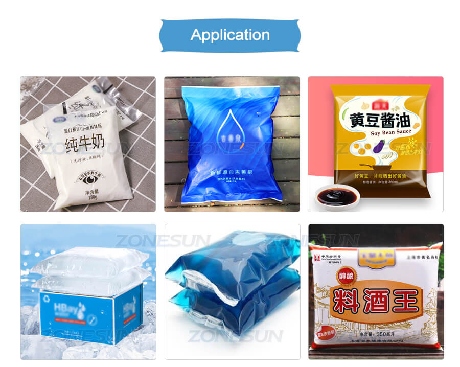 Application of Bagged Liquid Filling Sealing Machine