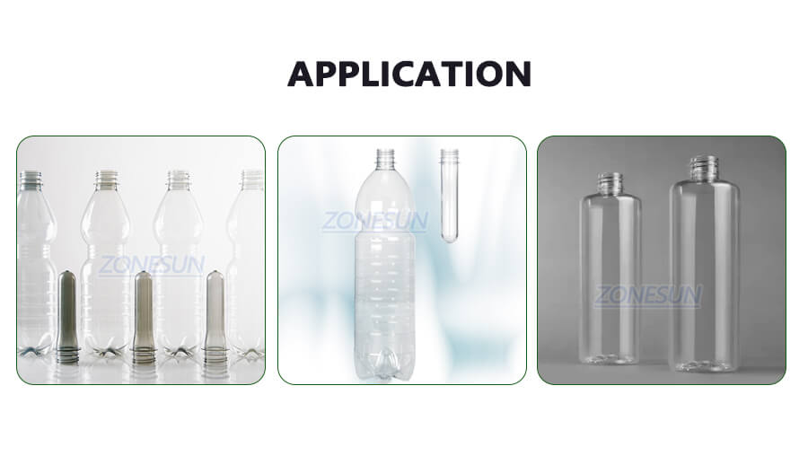 application of bottle blow molding machine