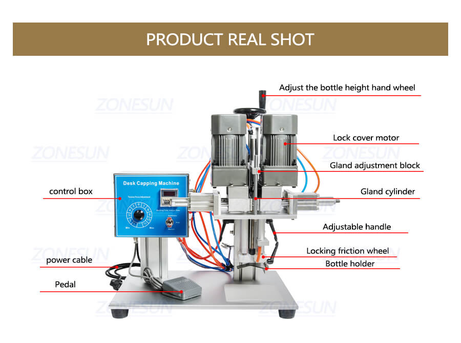 máquina de laminação semi-automática de garrafas