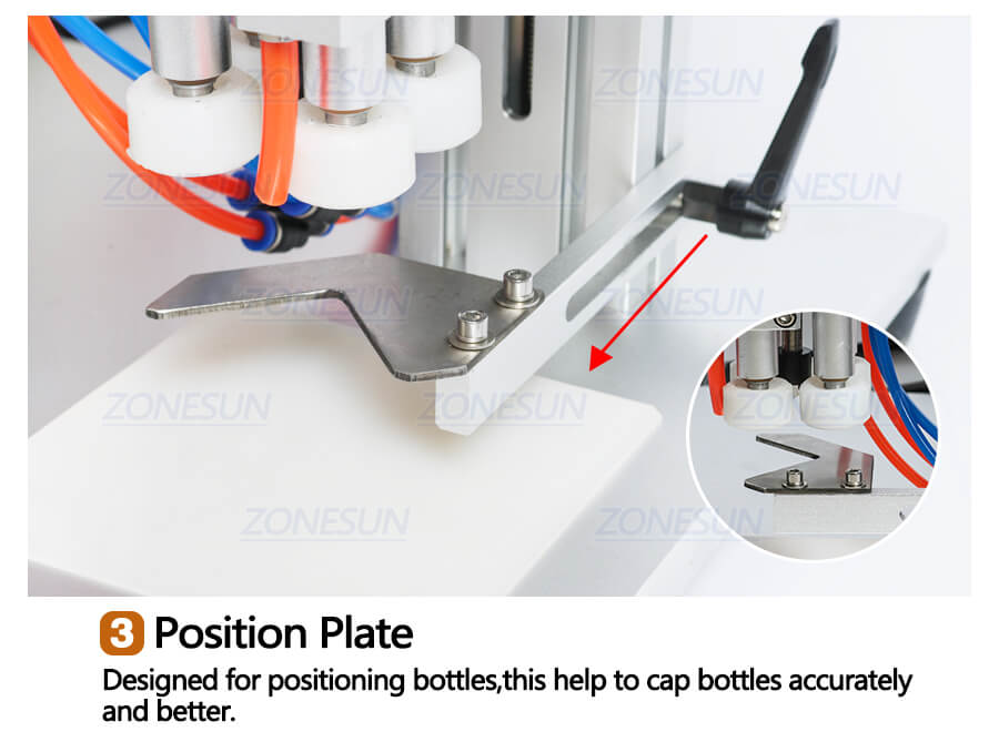 positioning plate of bottle capper machine