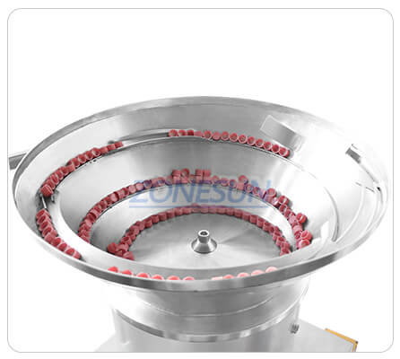 vibratory bowl sorter of nail polish filling capping machine