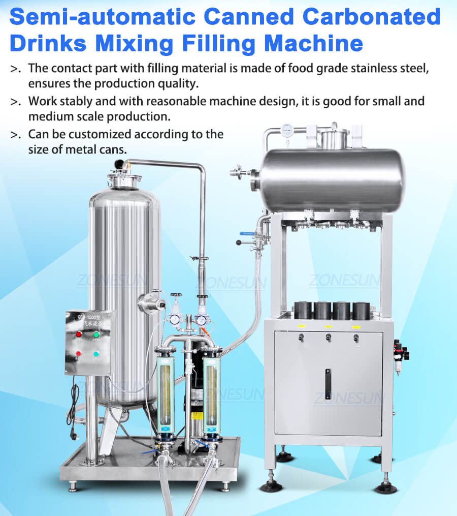 Máquina de enchimento de bebidas carbonatadas