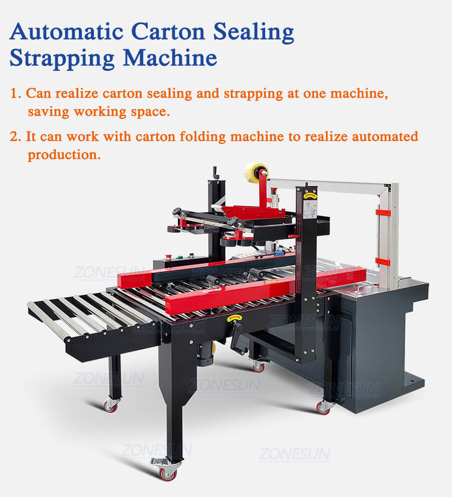 carton sealer strapping machine