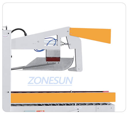 taping structure of carton sealing machine