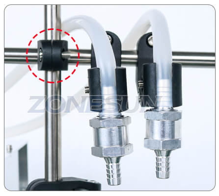 filling nozzle of diaphragm pump filling machine