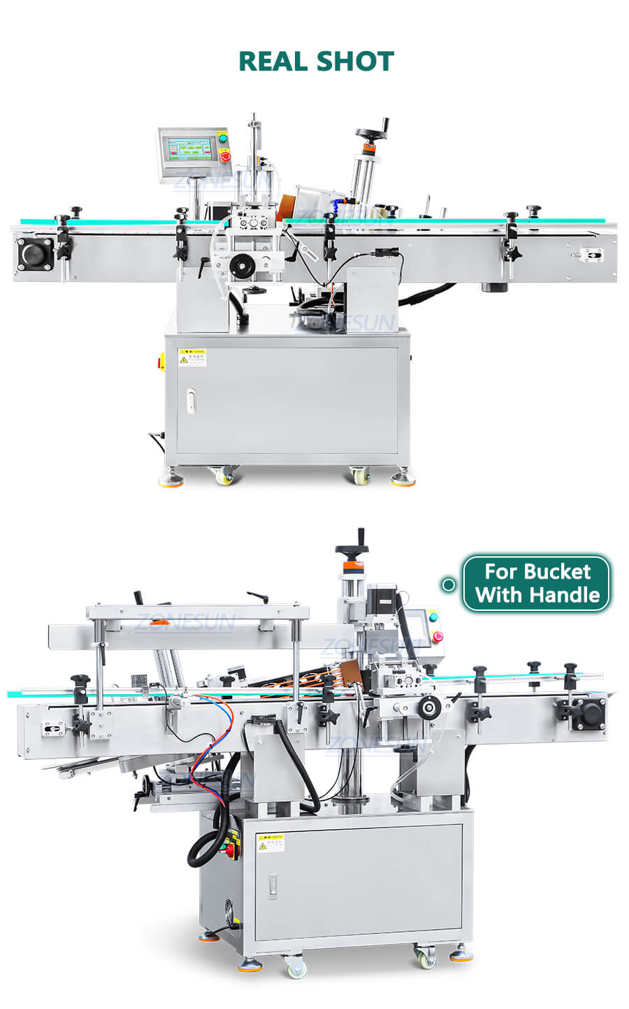 conical bottle labeler machine