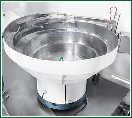 vibrating bowl sorter of champagne corker and wire-hooder