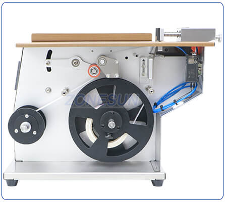 label winding structure of corner labeling machine