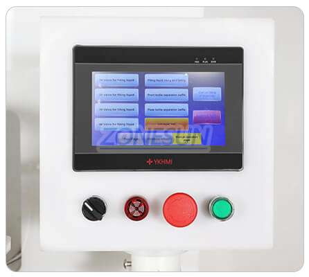 control panel of anti-corrosion filling machine