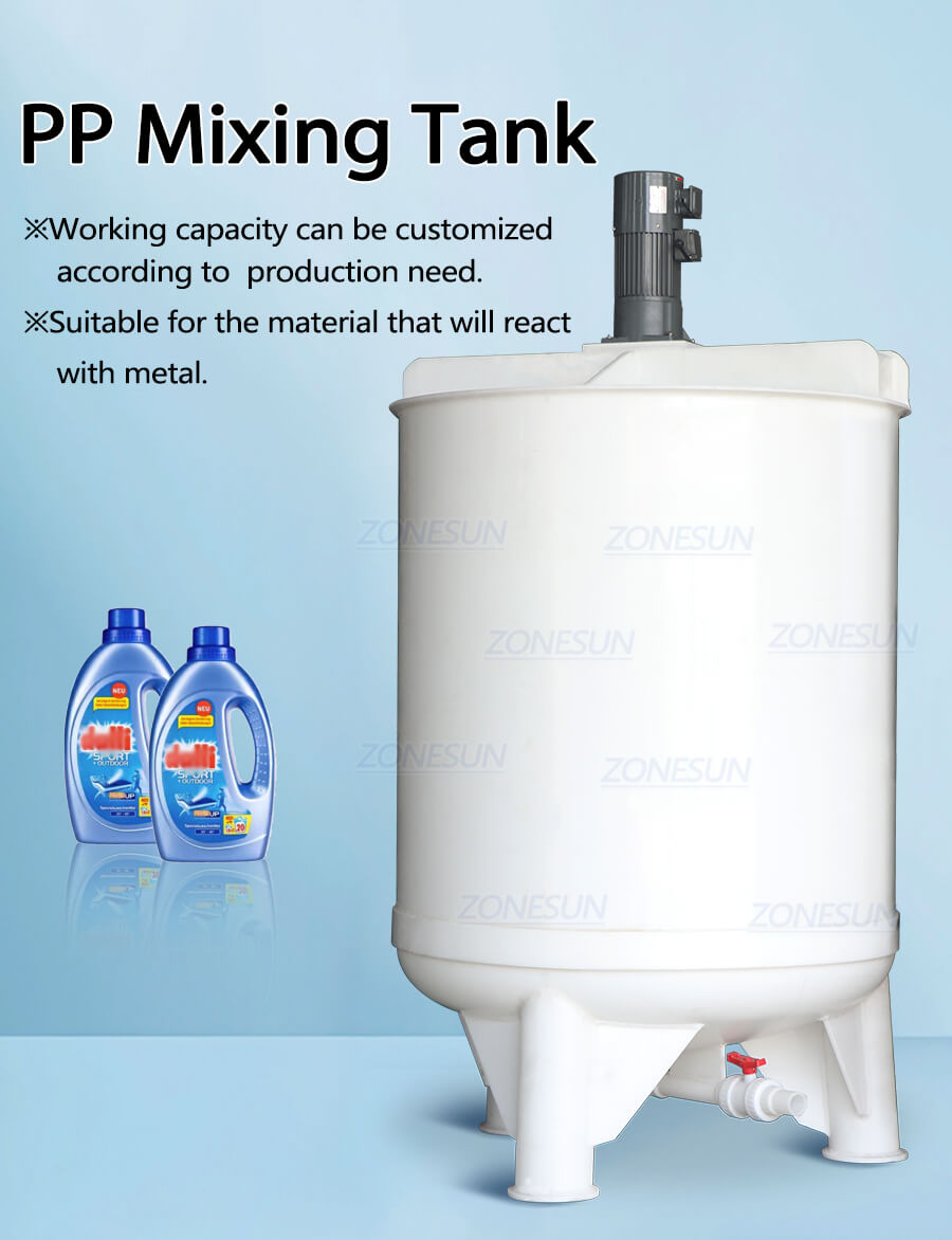 corrosive liquid mixing tank