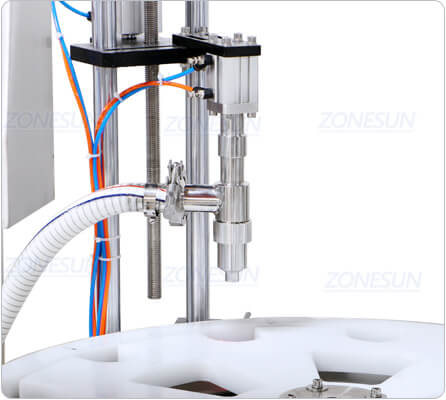 filling nozzle of cosmetic cream filling capping machine
