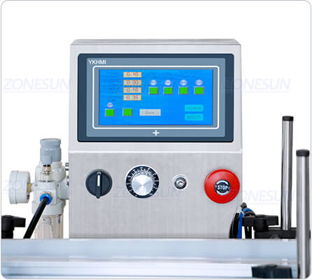 control panel of desktop capping machine