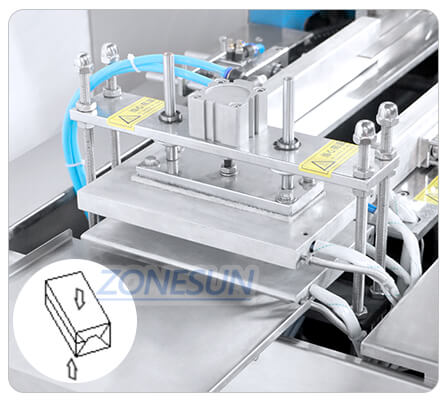 Estrutura de vedação da máquina de embalagem de filme 3D