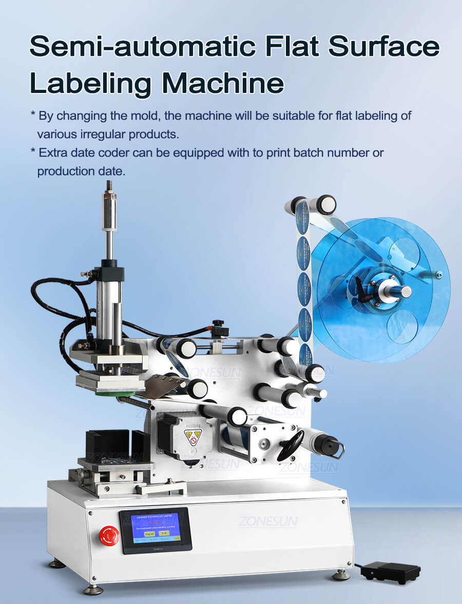 flat labeling machine