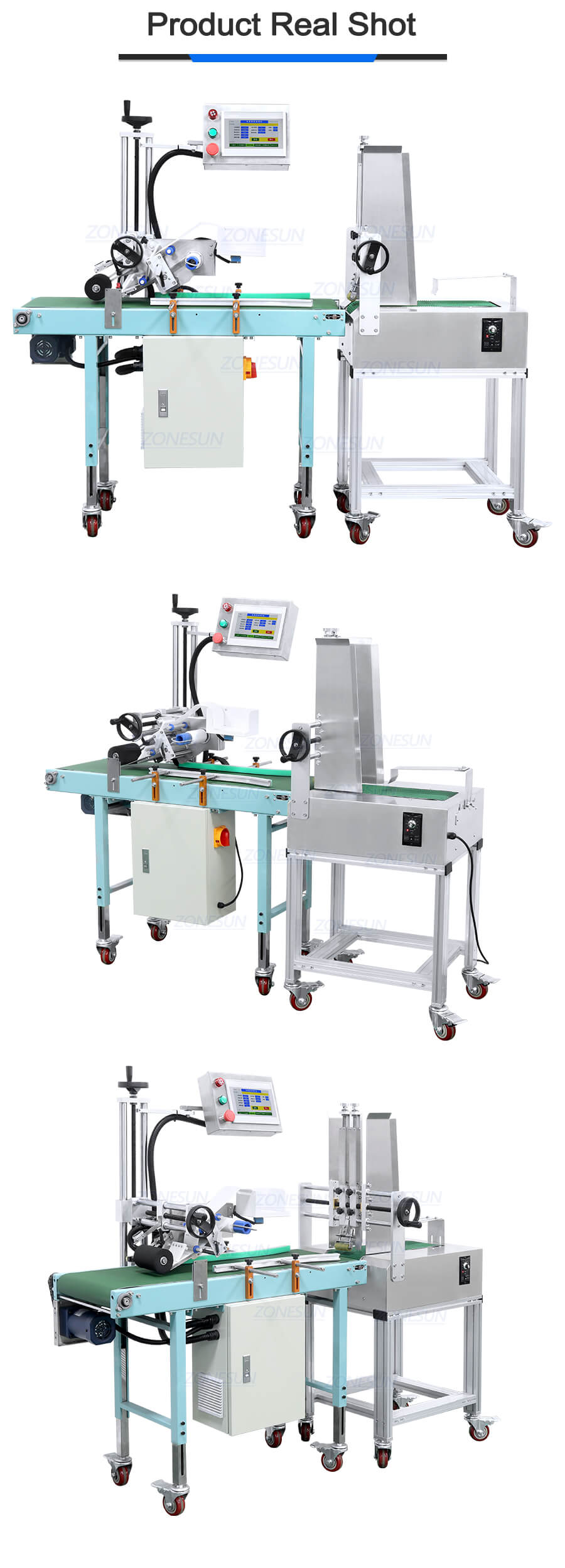 flat cardboard labeling machine