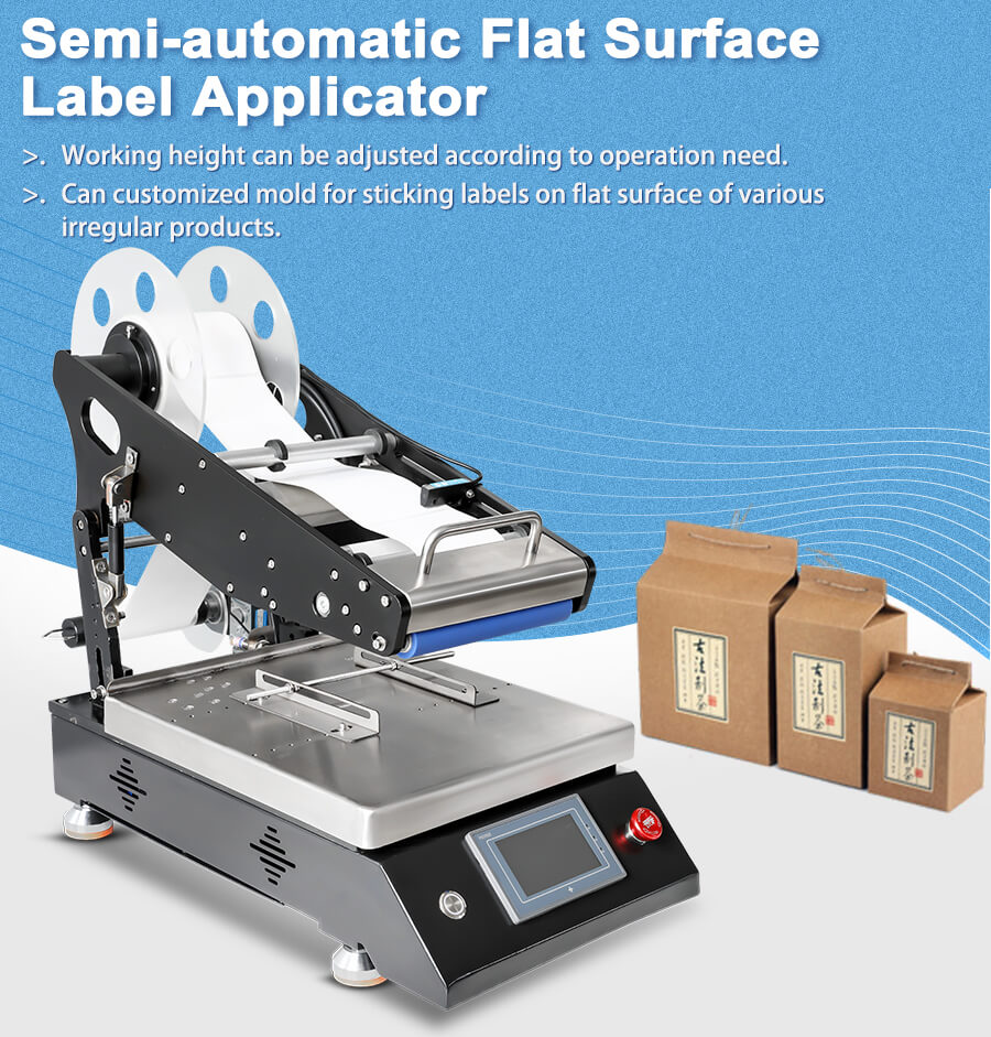 flat surface labeling machine