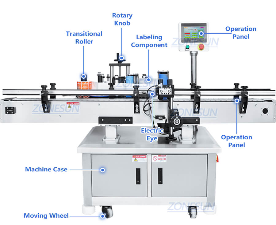 machine à étiquetage de bouteille automatique