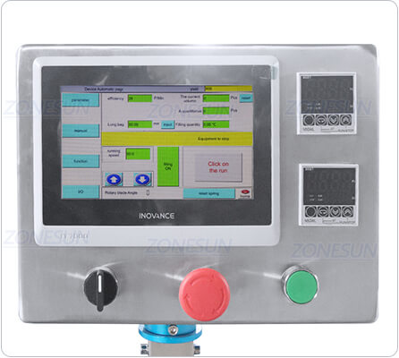 control panel of granule packaging machine