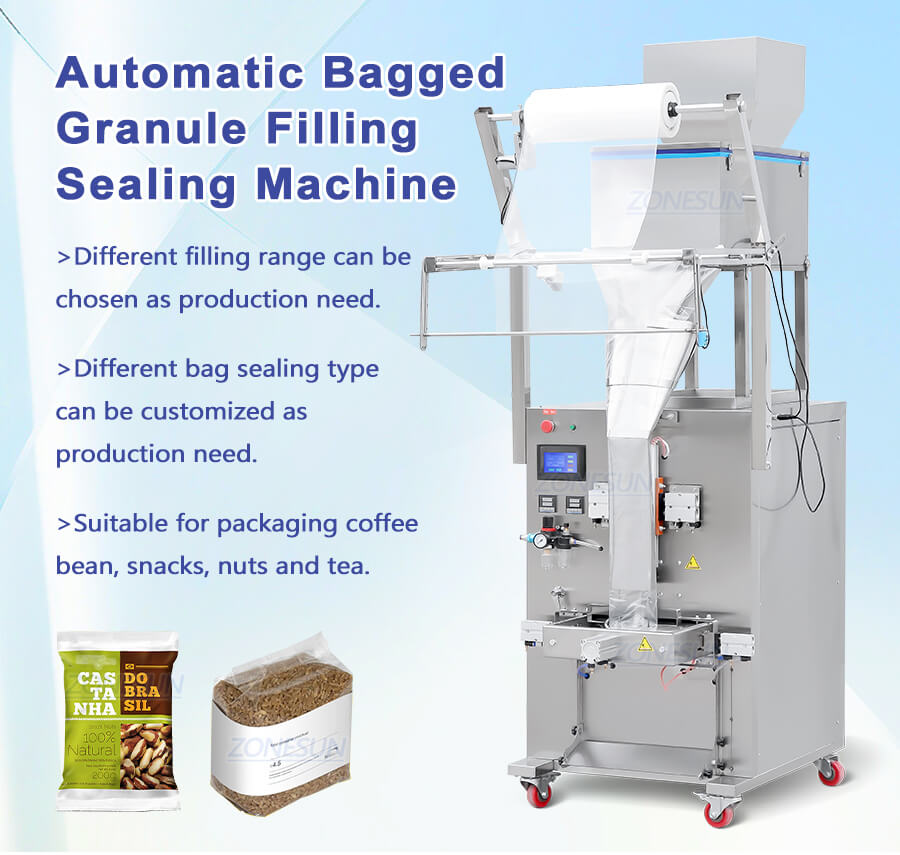 gusset pouch filling and sealing machine