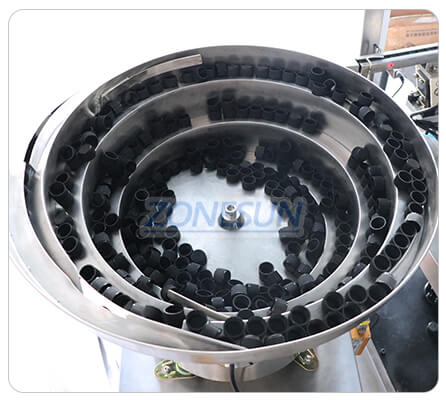 vibratory bowl sorter of monoblock filling capping machine