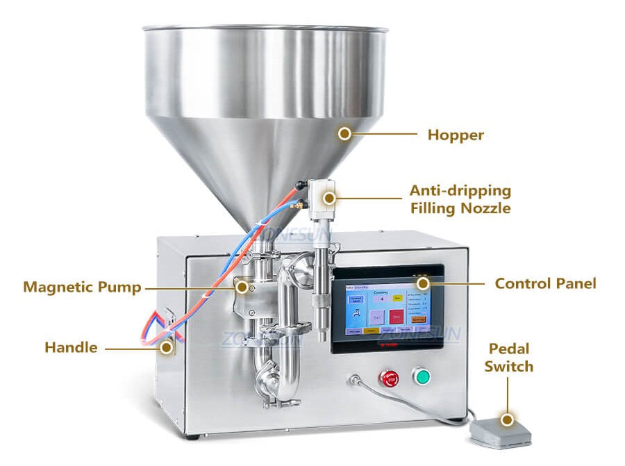 semi-automatic honey filling machine